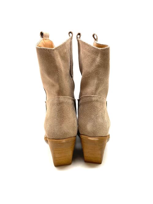 Texano donna in camoscio con tacco IL LACCIO | TEX922CAMOSCIOCARNE